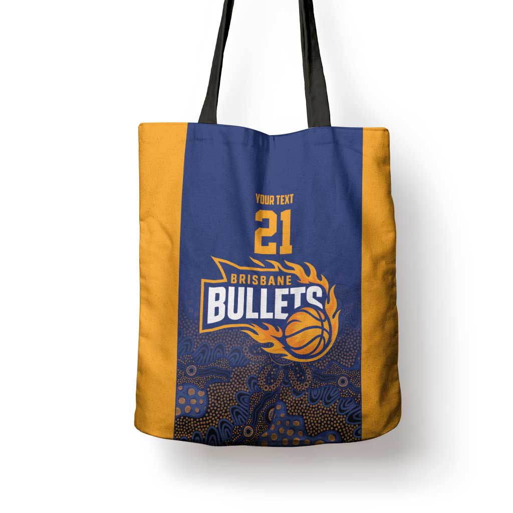 Basketball Custom Brisbane Tote Bag Simple Australian Dot Art - Aussie Hoodie