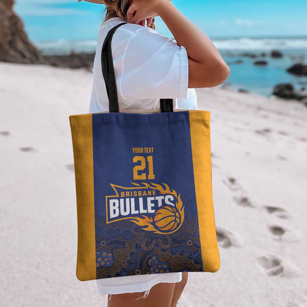 Basketball Custom Brisbane Tote Bag Simple Australian Dot Art - Aussie Hoodie