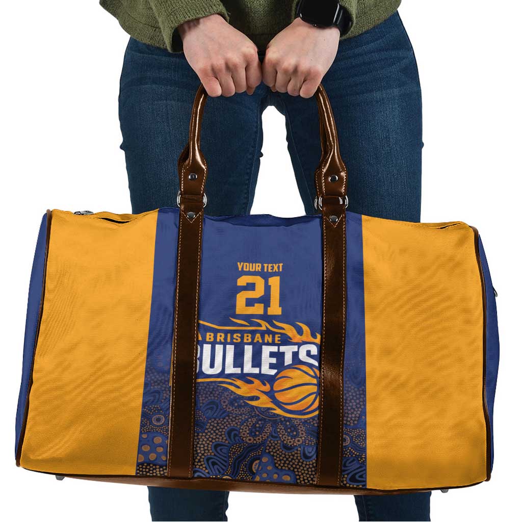 Basketball Custom Brisbane Travel Bag Simple Australian Dot Art - Aussie Hoodie