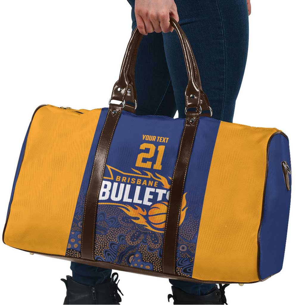 Basketball Custom Brisbane Travel Bag Simple Australian Dot Art - Aussie Hoodie