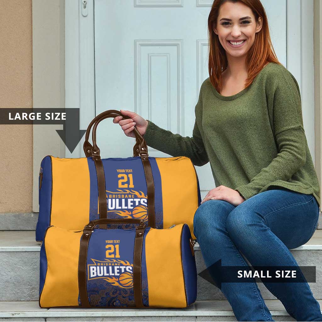 Basketball Custom Brisbane Travel Bag Simple Australian Dot Art - Aussie Hoodie