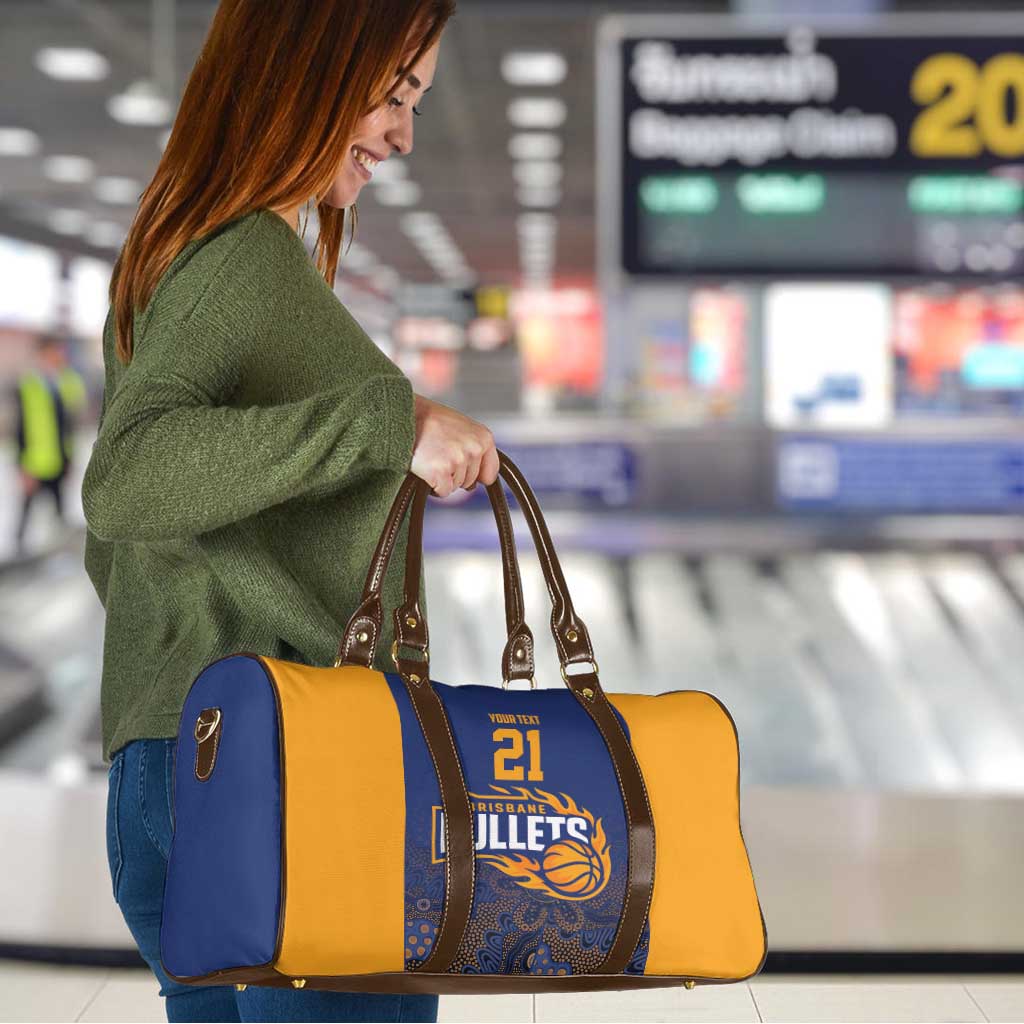 Basketball Custom Brisbane Travel Bag Simple Australian Dot Art - Aussie Hoodie