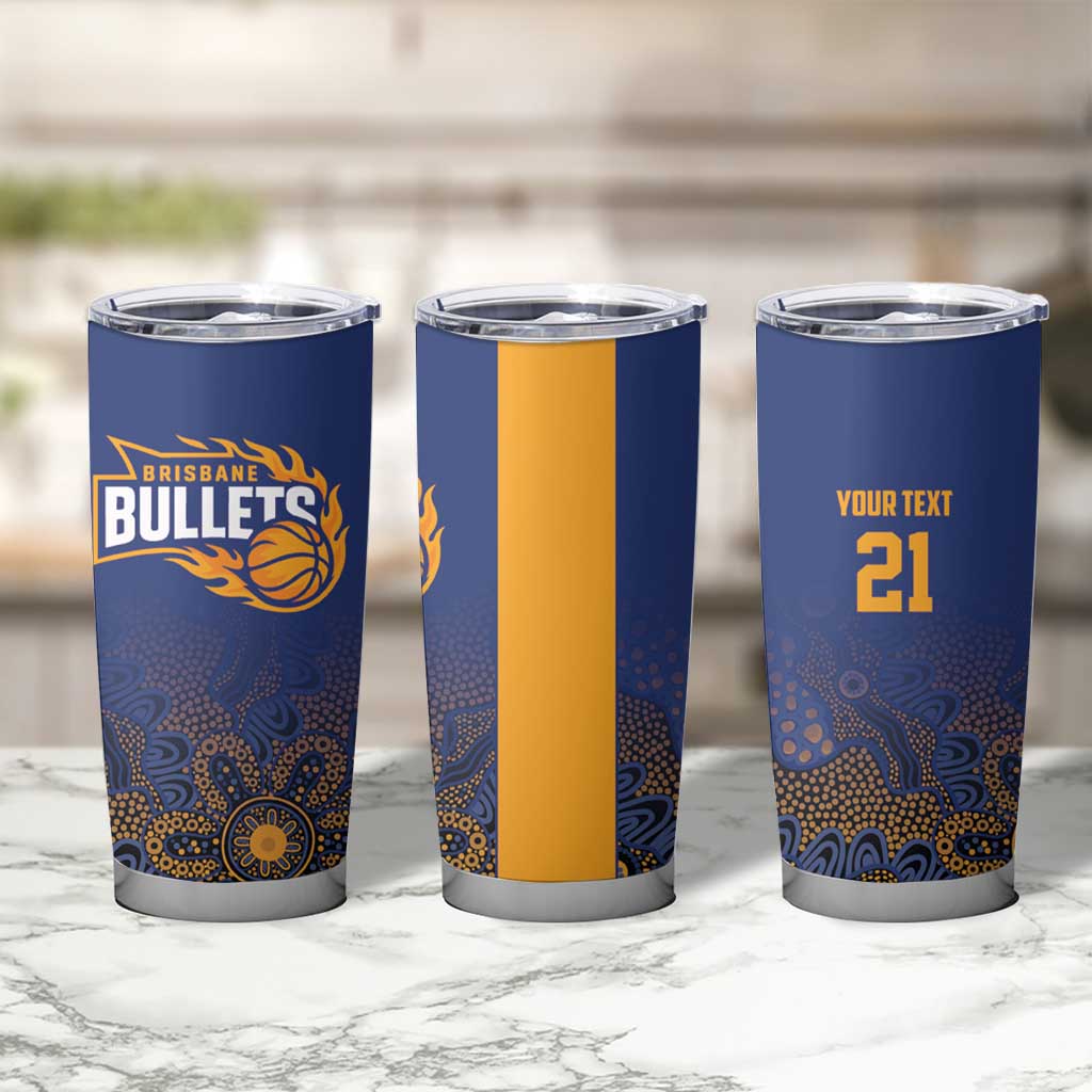 Basketball Custom Brisbane Tumbler Cup Simple Australian Dot Art - Aussie Hoodie