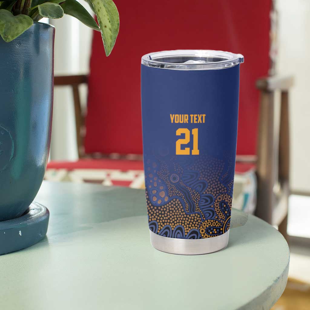 Basketball Custom Brisbane Tumbler Cup Simple Australian Dot Art - Aussie Hoodie