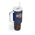 Basketball Custom Brisbane Tumbler With Handle Simple Australian Dot Art - Aussie Hoodie