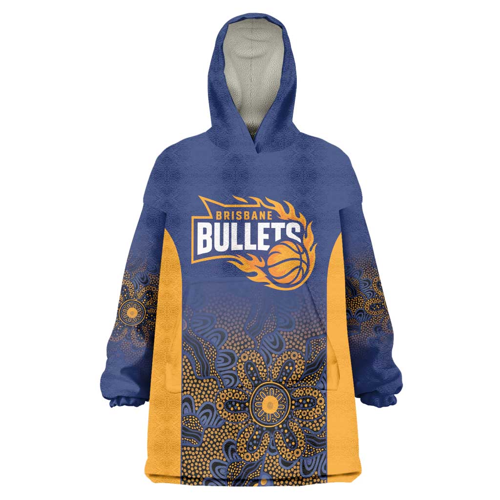 Basketball Custom Brisbane Wearable Blanket Hoodie Simple Australian Dot Art - Aussie Hoodie