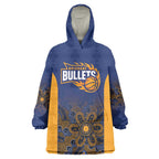 Basketball Custom Brisbane Wearable Blanket Hoodie Simple Australian Dot Art - Aussie Hoodie