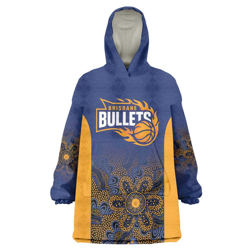 Basketball Custom Brisbane Wearable Blanket Hoodie Simple Australian Dot Art - Aussie Hoodie