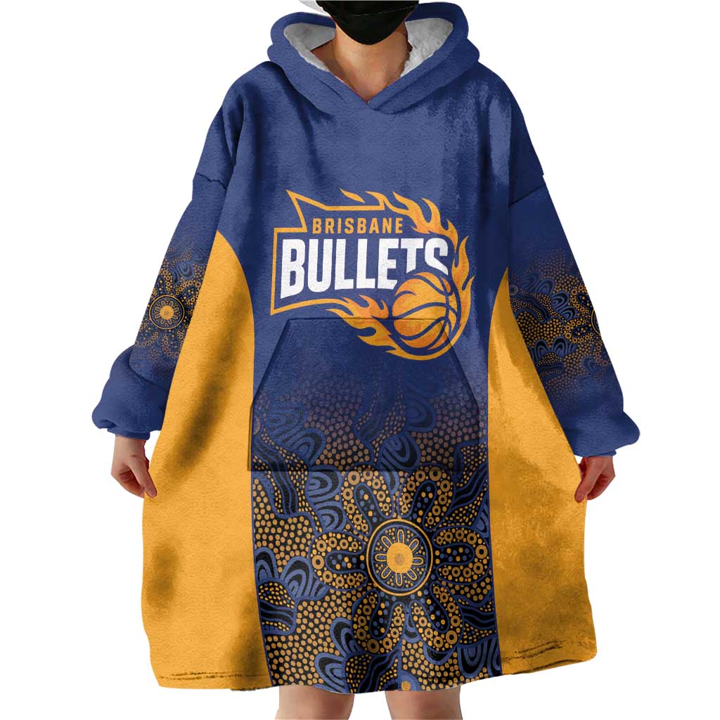 Basketball Custom Brisbane Wearable Blanket Hoodie Simple Australian Dot Art - Aussie Hoodie