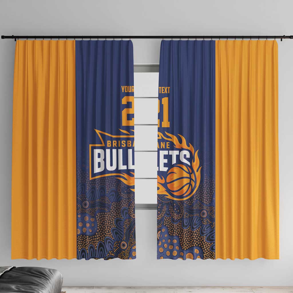 Basketball Custom Brisbane Window Curtain Simple Australian Dot Art - Aussie Hoodie
