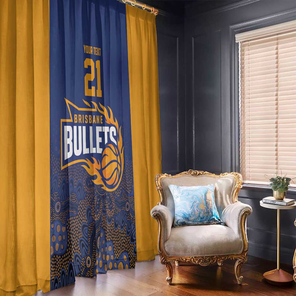 Basketball Custom Brisbane Window Curtain Simple Australian Dot Art - Aussie Hoodie