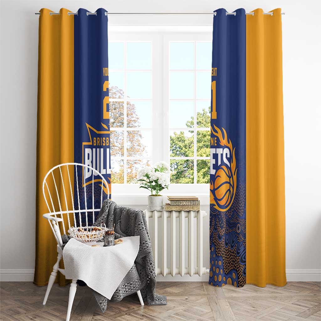 Basketball Custom Brisbane Window Curtain Simple Australian Dot Art - Aussie Hoodie