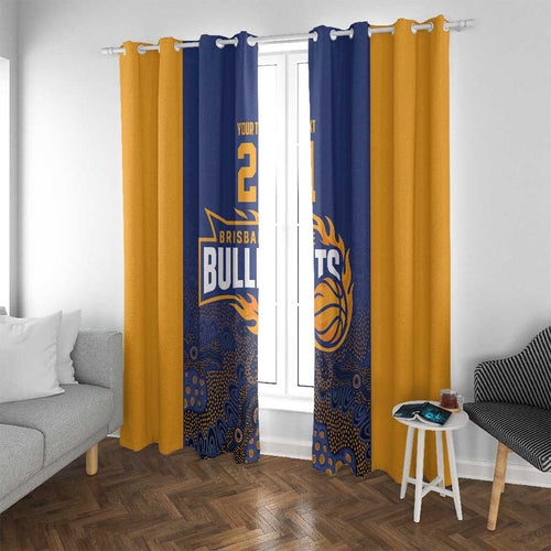 Basketball Custom Brisbane Window Curtain Simple Australian Dot Art - Aussie Hoodie