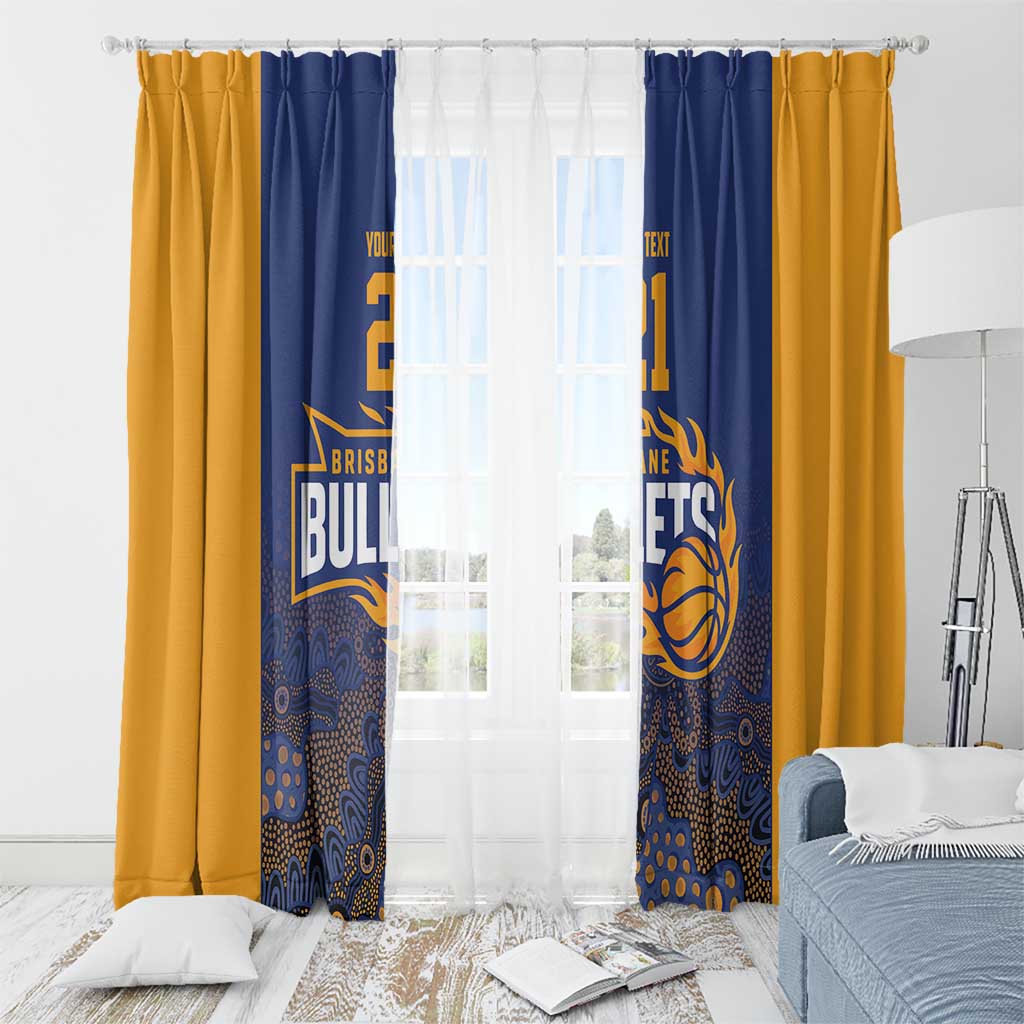 Basketball Custom Brisbane Window Curtain Simple Australian Dot Art - Aussie Hoodie