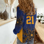 Basketball Custom Brisbane Women Casual Shirt Simple Australian Dot Art - Aussie Hoodie