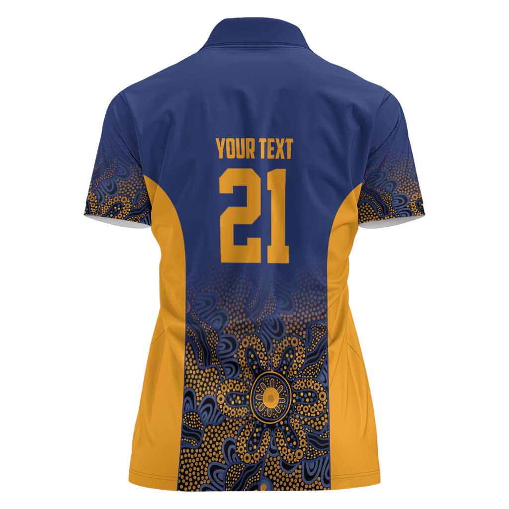 Basketball Custom Brisbane Women Polo Shirt Simple Australian Dot Art - Aussie Hoodie