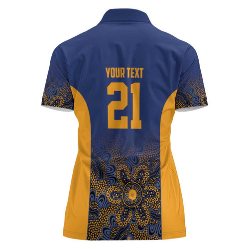 Basketball Custom Brisbane Women Polo Shirt Simple Australian Dot Art - Aussie Hoodie