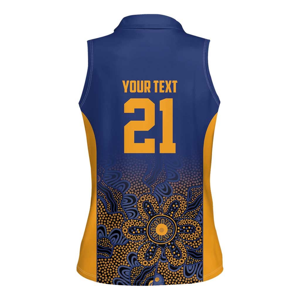 Basketball Custom Brisbane Women Sleeveless Polo Shirt Simple Australian Dot Art - Aussie Hoodie