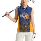 Basketball Custom Brisbane Women Sleeveless Polo Shirt Simple Australian Dot Art - Aussie Hoodie
