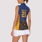 Basketball Custom Brisbane Women Sleeveless Polo Shirt Simple Australian Dot Art - Aussie Hoodie
