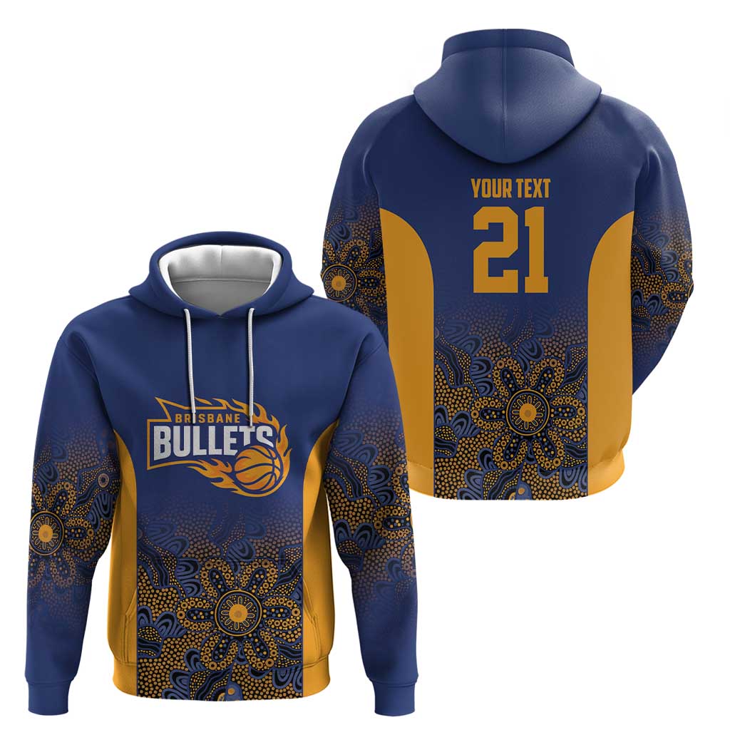 Basketball Custom Brisbane Zip Hoodie Simple Australian Dot Art - Aussie Hoodie