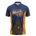 Basketball Custom Brisbane Zipper Polo Shirt Simple Australian Dot Art - Aussie Hoodie
