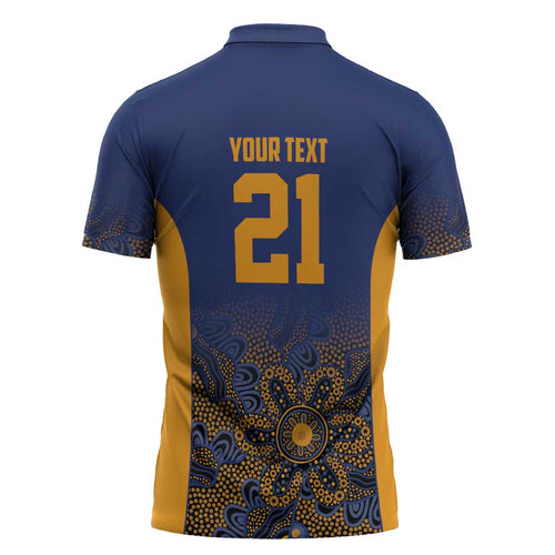 Basketball Custom Brisbane Zipper Polo Shirt Simple Australian Dot Art - Aussie Hoodie