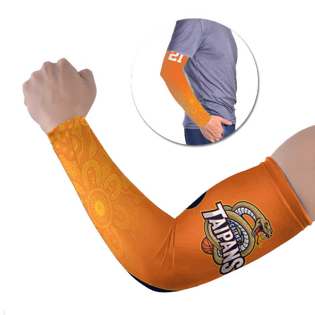 Basketball Custom Cairns Arm Sleeves Simple Australian Dot Art - Aussie Hoodie
