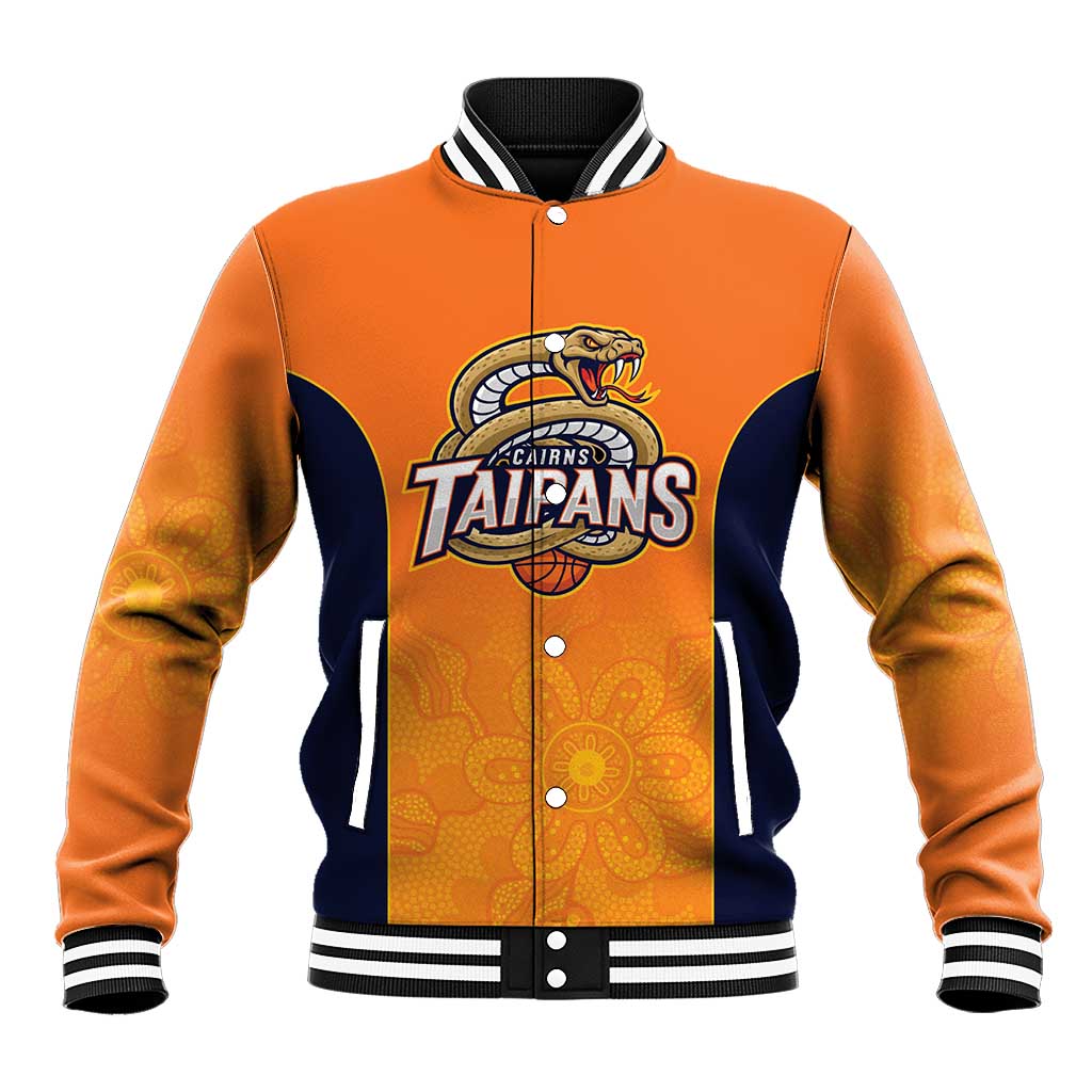 Basketball Custom Cairns Baseball Jacket Simple Australian Dot Art - Aussie Hoodie