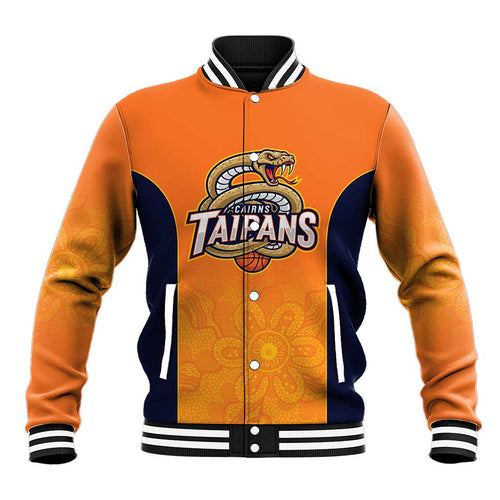 Basketball Custom Cairns Baseball Jacket Simple Australian Dot Art - Aussie Hoodie