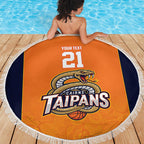 Basketball Custom Cairns Beach Blanket Simple Australian Dot Art - Aussie Hoodie