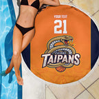 Basketball Custom Cairns Beach Blanket Simple Australian Dot Art - Aussie Hoodie