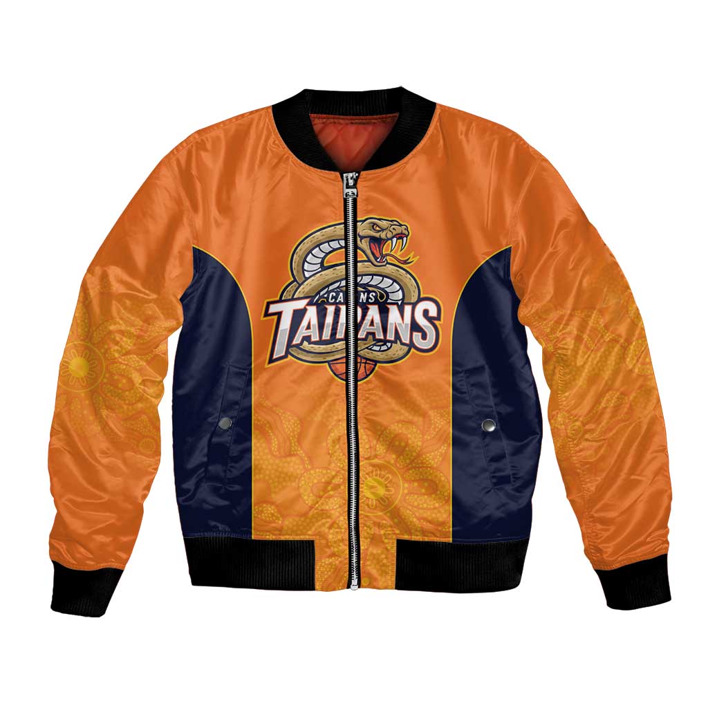 Basketball Custom Cairns Bomber Jacket Simple Australian Dot Art - Aussie Hoodie