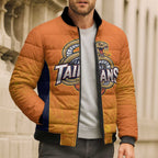Basketball Custom Cairns Bomber Puffer Jacket Simple Australian Dot Art - Aussie Hoodie