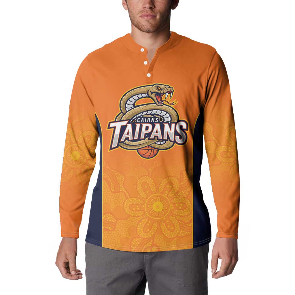Basketball Custom Cairns Button Sweatshirt Simple Australian Dot Art - Aussie Hoodie