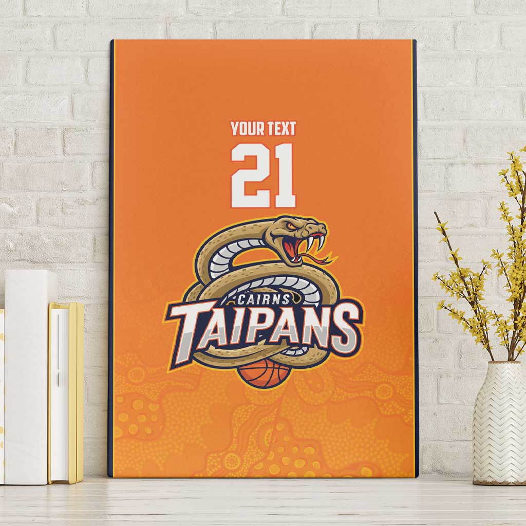 Basketball Custom Cairns Canvas Wall Art Simple Australian Dot Art - Aussie Hoodie