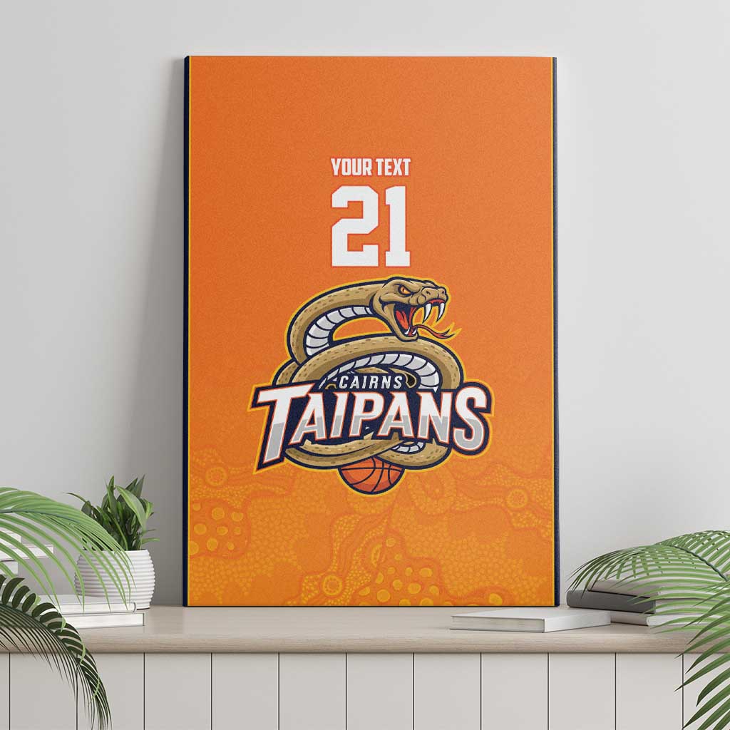 Basketball Custom Cairns Canvas Wall Art Simple Australian Dot Art - Aussie Hoodie
