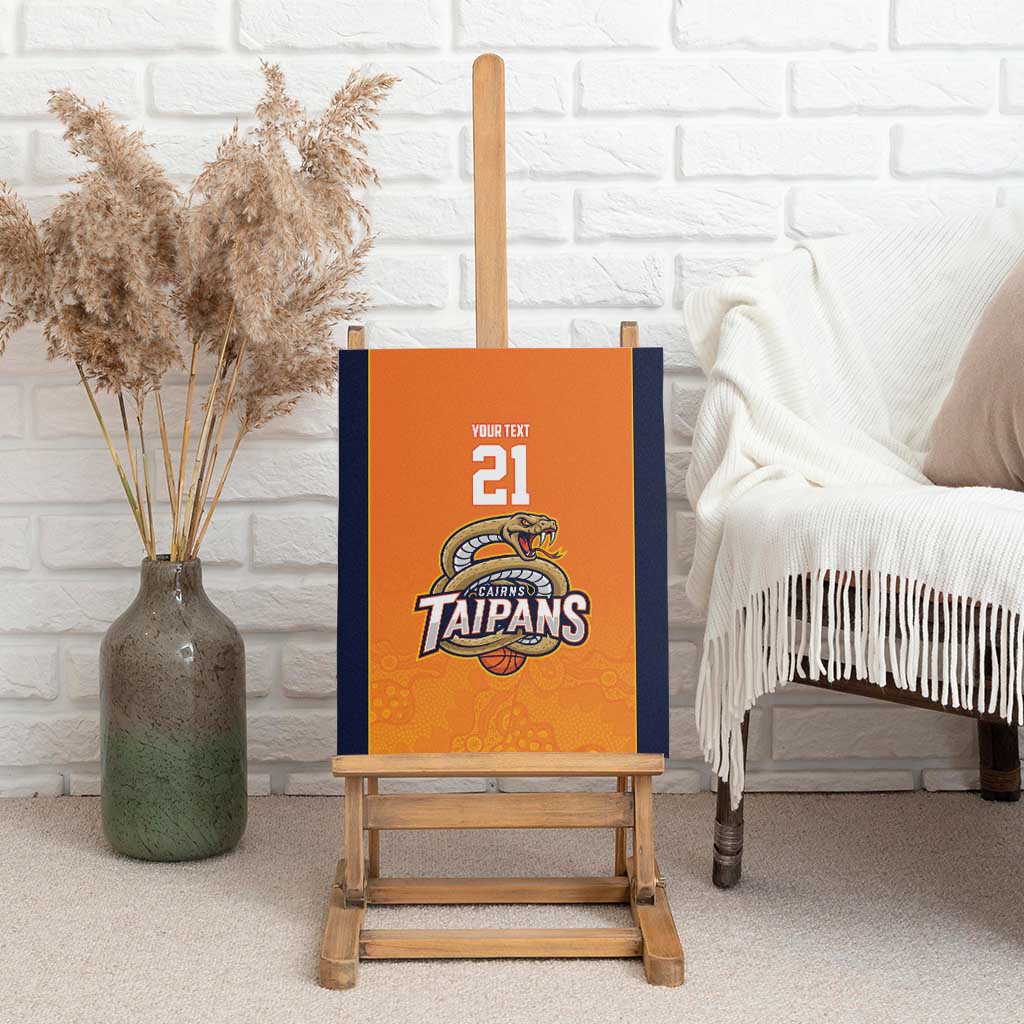 Basketball Custom Cairns Canvas Wall Art Simple Australian Dot Art - Aussie Hoodie