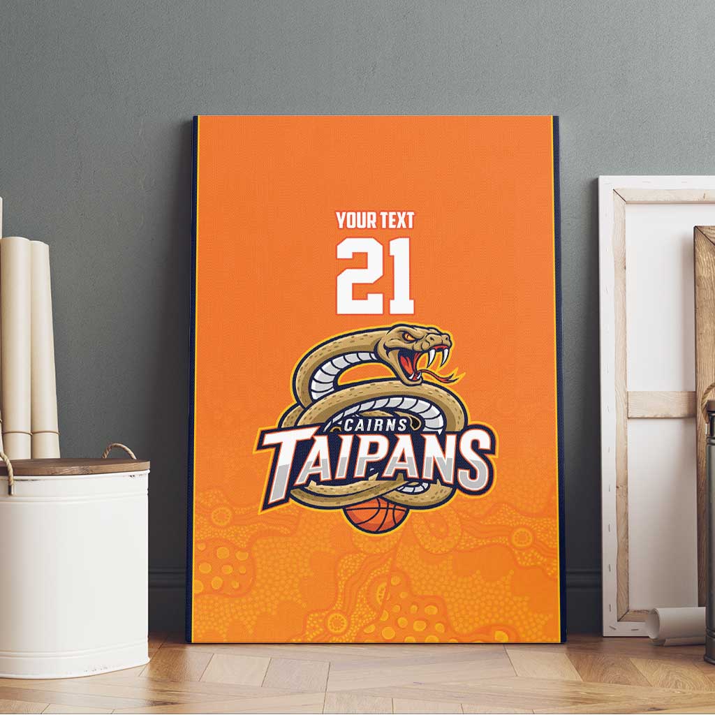 Basketball Custom Cairns Canvas Wall Art Simple Australian Dot Art - Aussie Hoodie