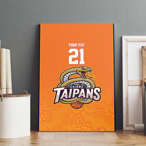 Basketball Custom Cairns Canvas Wall Art Simple Australian Dot Art - Aussie Hoodie