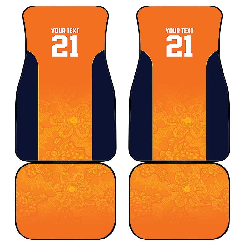 Basketball Custom Cairns Car Mats Simple Australian Dot Art - Aussie Hoodie