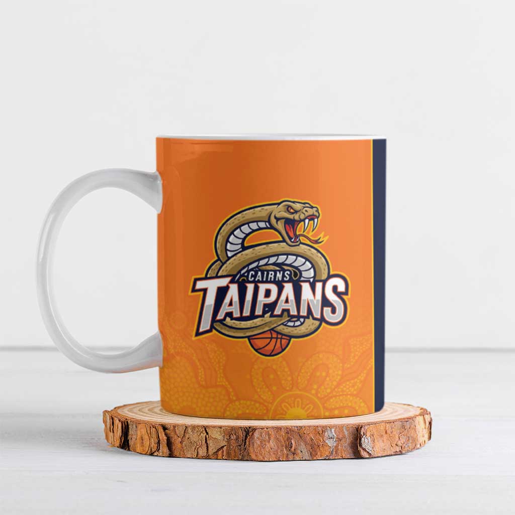 Basketball Custom Cairns Ceramic Mug Simple Australian Dot Art - Aussie Hoodie