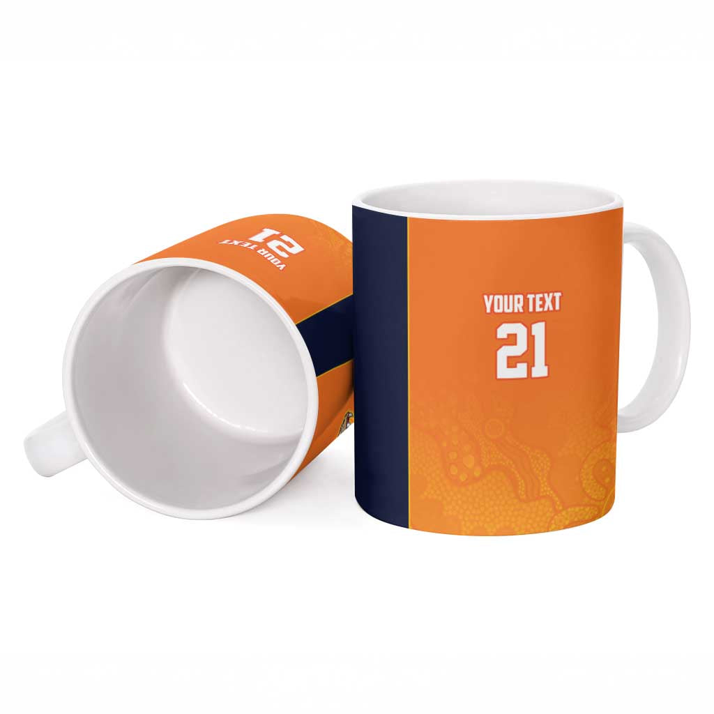 Basketball Custom Cairns Ceramic Mug Simple Australian Dot Art - Aussie Hoodie