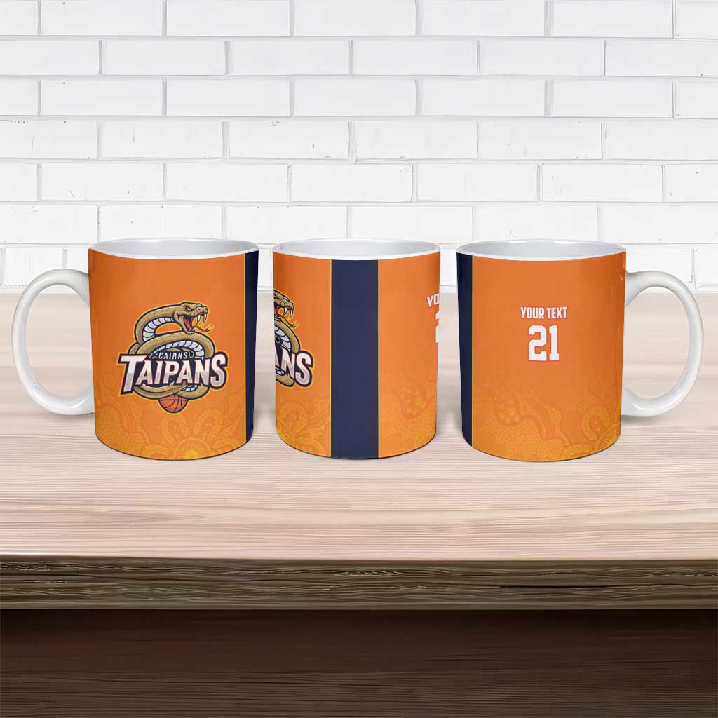 Basketball Custom Cairns Ceramic Mug Simple Australian Dot Art - Aussie Hoodie