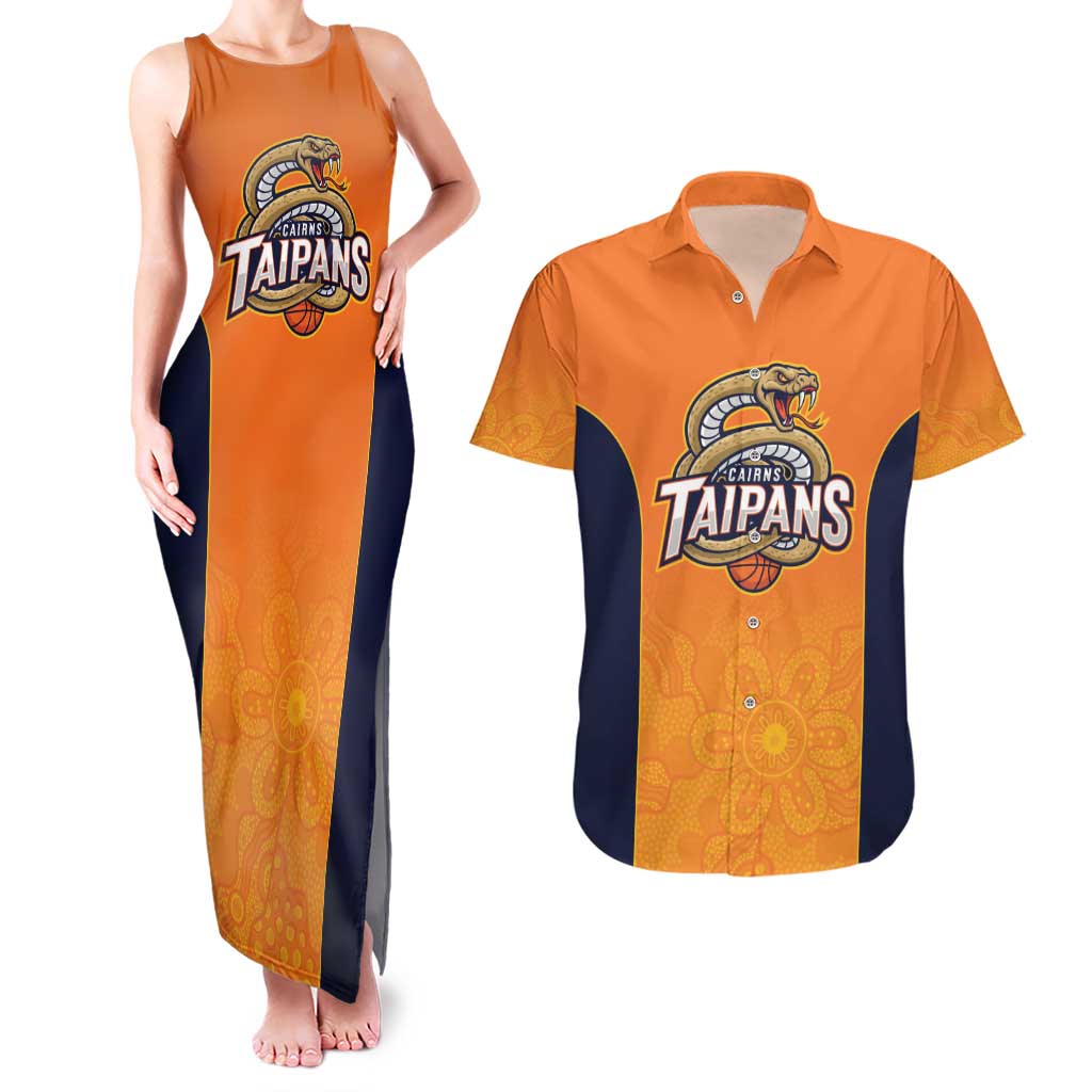 Basketball Custom Cairns Couples Matching Tank Maxi Dress and Hawaiian Shirt Simple Australian Dot Art - Aussie Hoodie