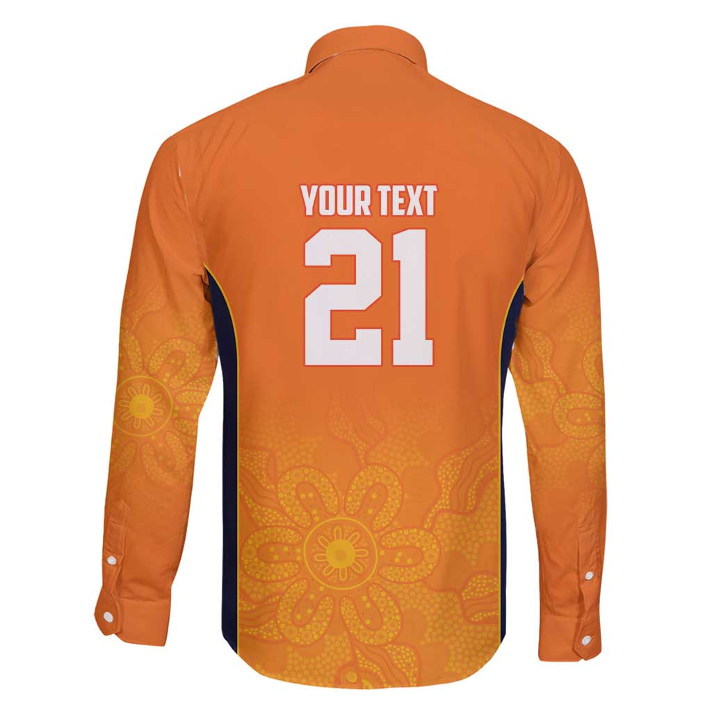 Basketball Custom Cairns Family Matching Long Sleeve Bodycon Dress and Hawaiian Shirt Simple Australian Dot Art - Aussie Hoodie