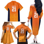 Basketball Custom Cairns Family Matching Off The Shoulder Long Sleeve Dress and Hawaiian Shirt Simple Australian Dot Art - Aussie Hoodie