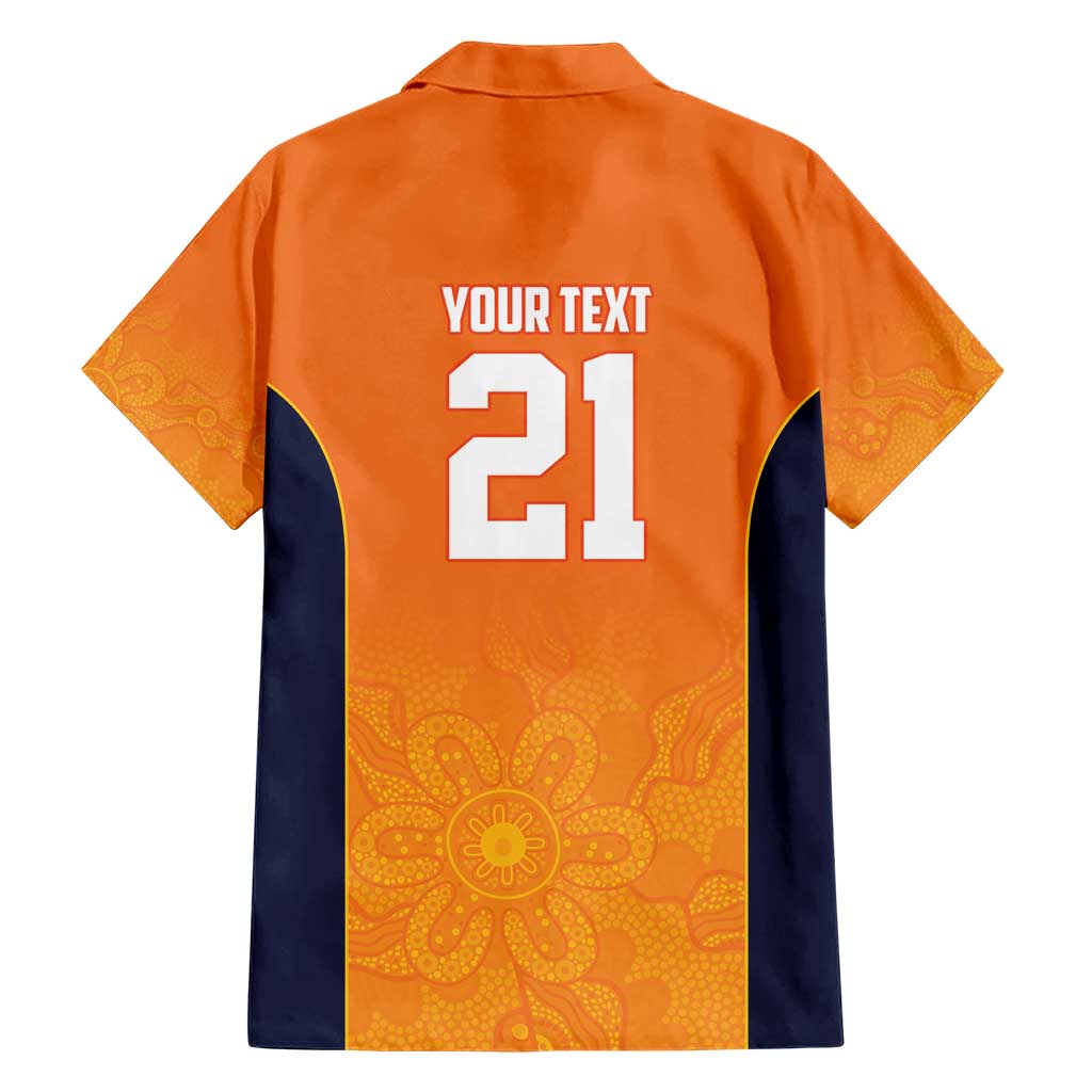 Basketball Custom Cairns Family Matching Short Sleeve Bodycon Dress and Hawaiian Shirt Simple Australian Dot Art - Aussie Hoodie