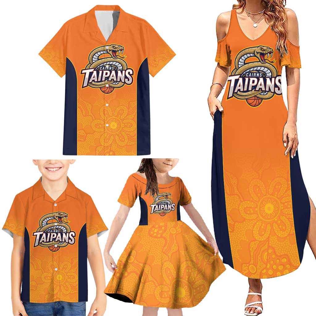 Basketball Custom Cairns Family Matching Summer Maxi Dress and Hawaiian Shirt Simple Australian Dot Art - Aussie Hoodie