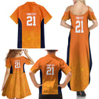 Basketball Custom Cairns Family Matching Summer Maxi Dress and Hawaiian Shirt Simple Australian Dot Art - Aussie Hoodie